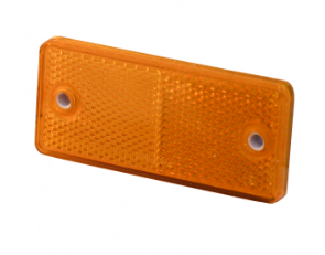 Catadioptre rectangulaire orange à visser