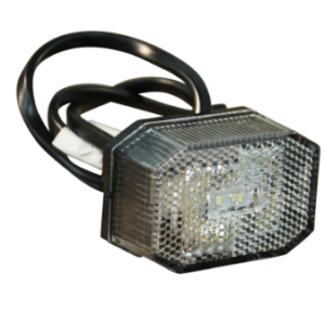 Feu Aspock avant Flexipoint blanc Led + cable 50cm